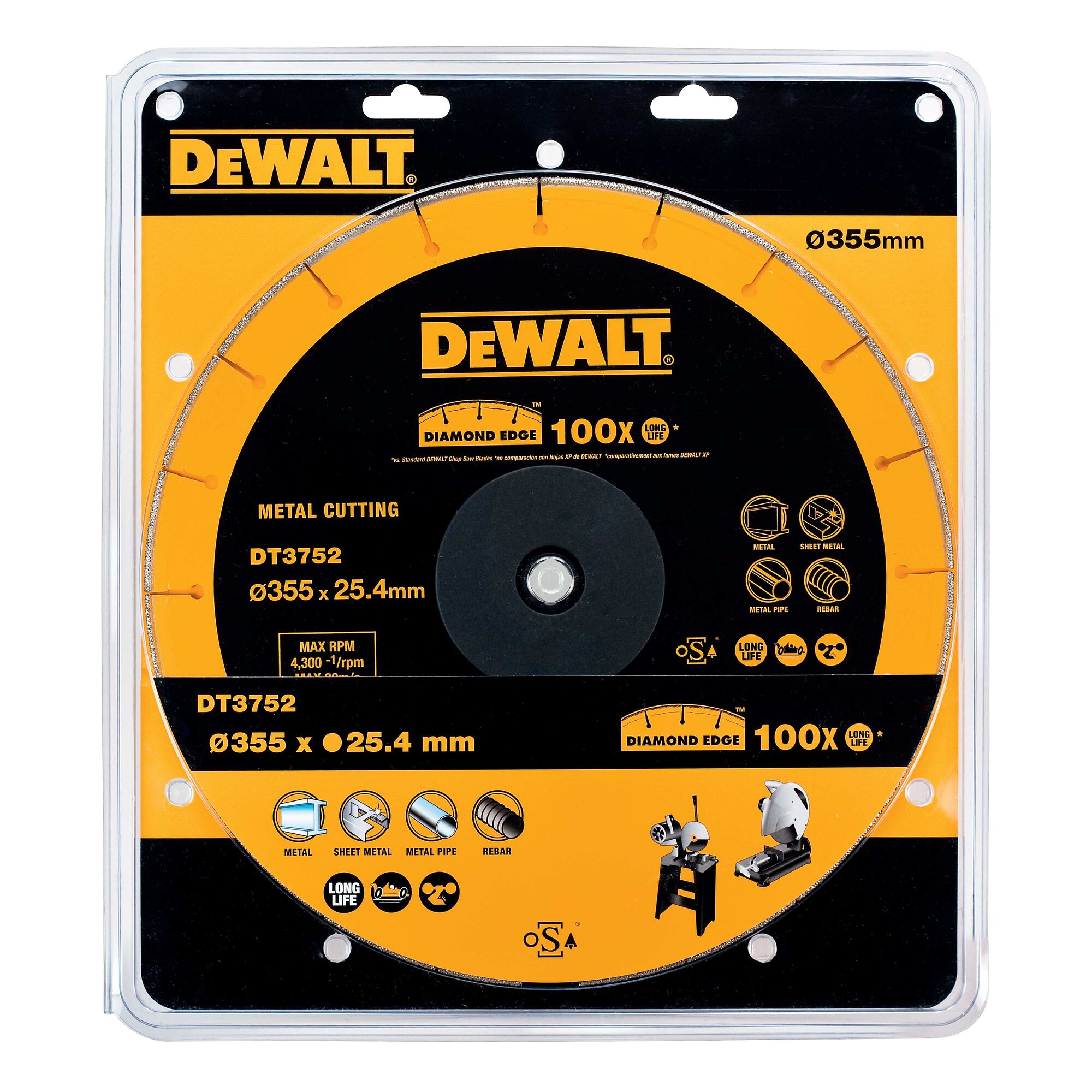 Dewalt metal 2024 chop saw blade