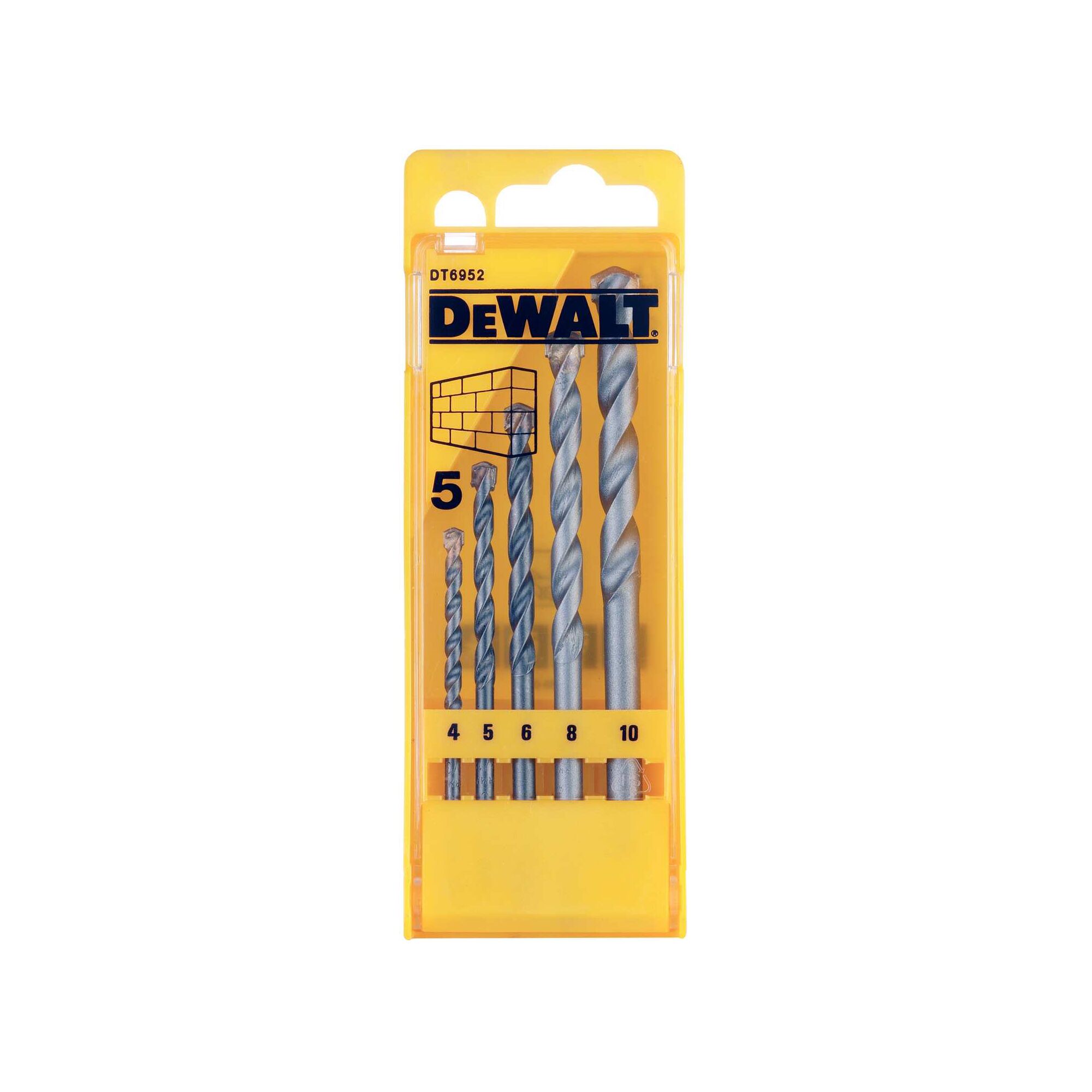 Dewalt sds plus 2024 masonry drill bit set